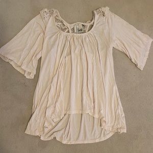 Anthropologie Laced High-Low Shirt